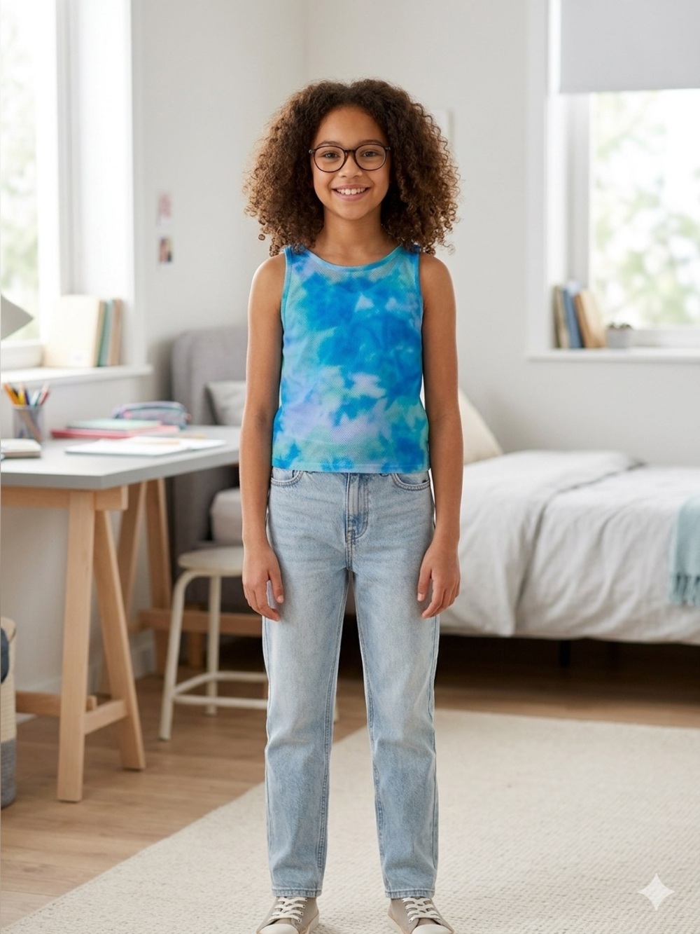 ZARA Tie-Dye Tulle T-Shirt